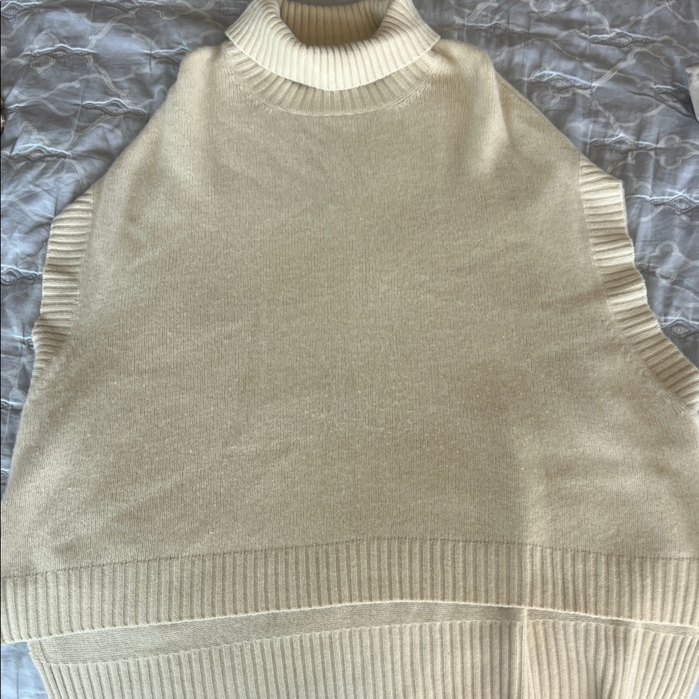 BCBGMaxAzria Cream Turtleneck Sweater